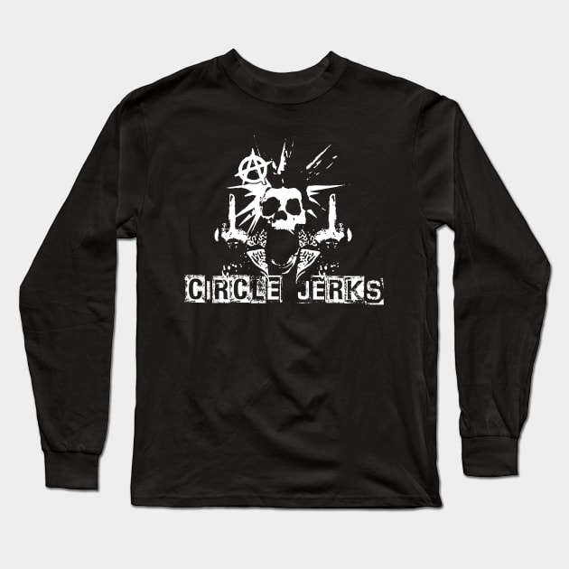 circle jerks skeleton punk Long Sleeve T-Shirt by calistoneug